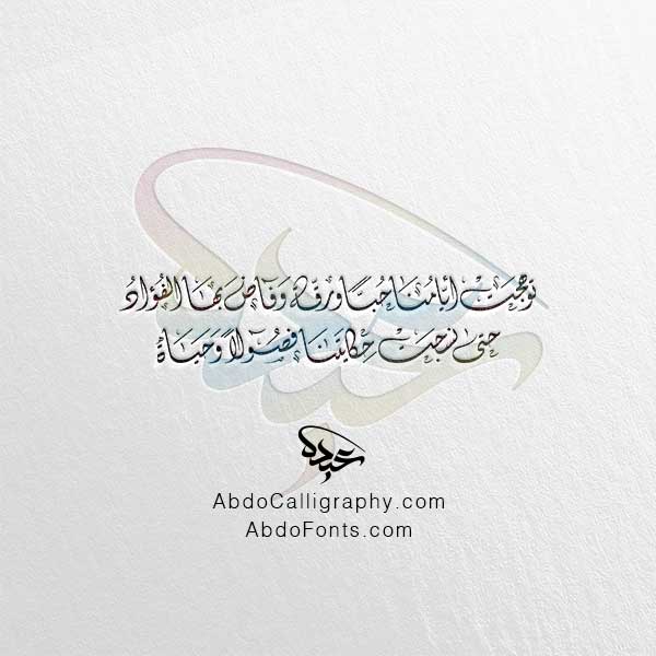 تحميل مخطوطة توهجت أيامنا حبا ورقة وفاض بها الفؤاد حتى نسجت حكايتنا فصولا وحياة الخط العربي الديواني